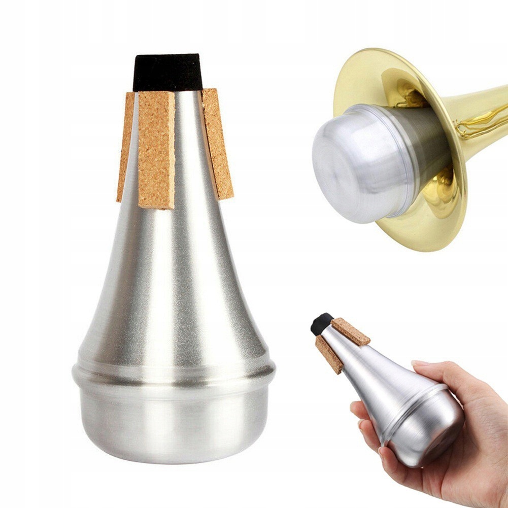 Tłumik do trąbki srebrny trumpet mute aluminiowy