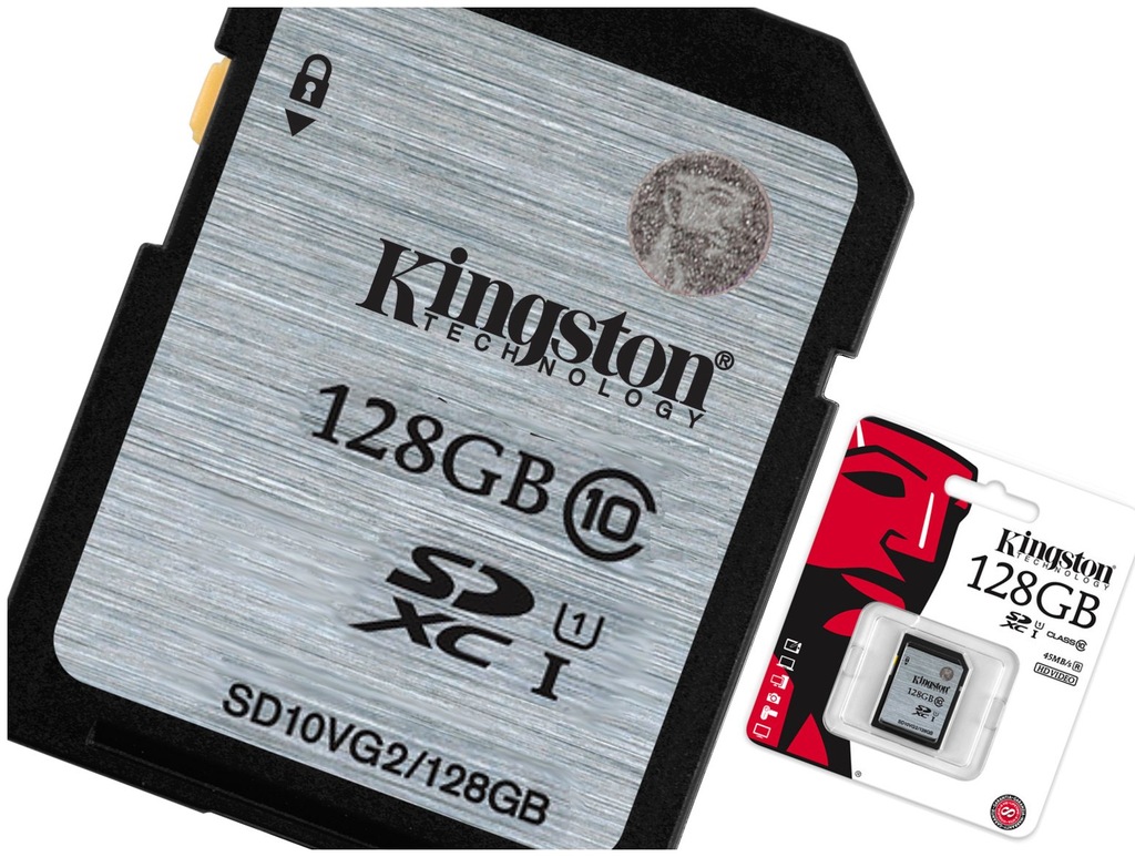 KINGSTON DUŻA Karta SD SDHC 128GB CLASS 10 SDX UHS