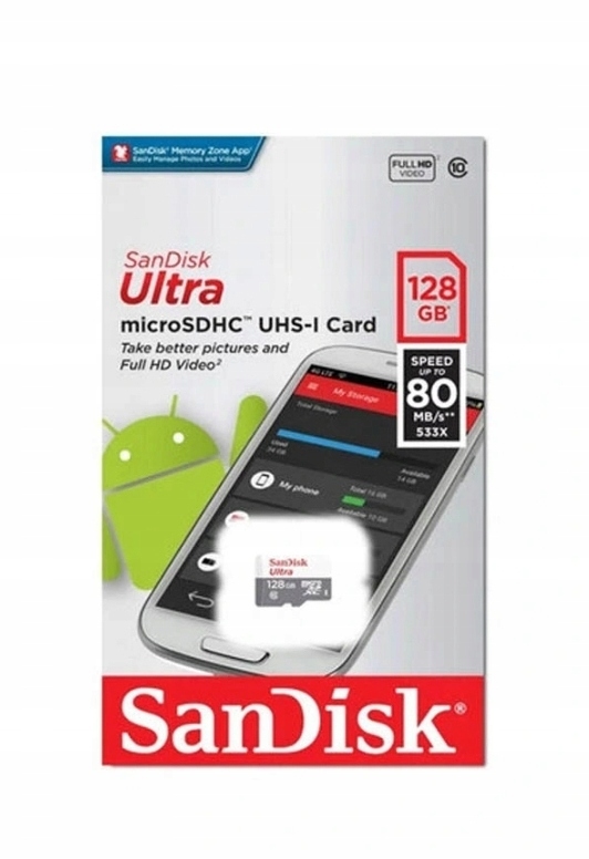 Karta pamięci SanDisk ULTRA Micro SDXC 128GB 80MBs