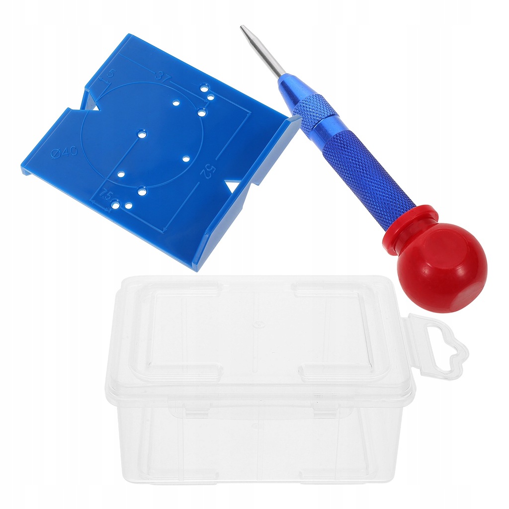 DO WIERCENIA OTWORÓW W ZAWIASACH NARZĘDZIE DO MEBLI Z PUDEŁKIEM