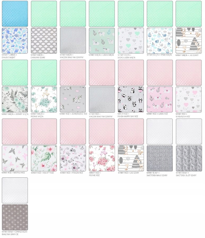 KIECZMERSKI Poszewka MINKY 40x40