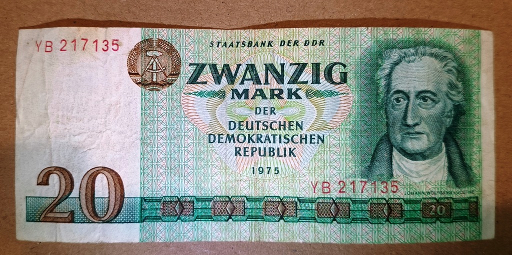 banknot 20 marek 1975