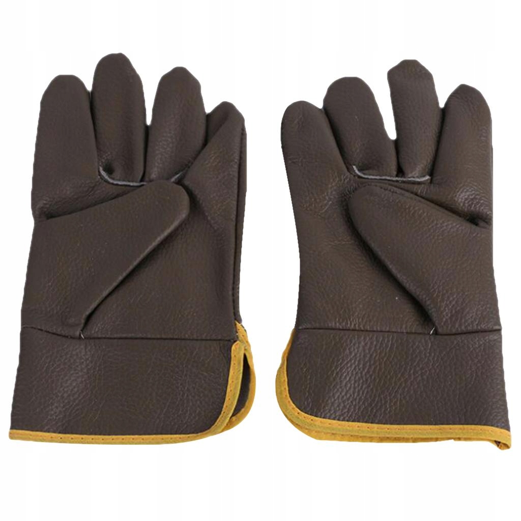 Welding Gloves Leather Welder Gloves Hands Brown