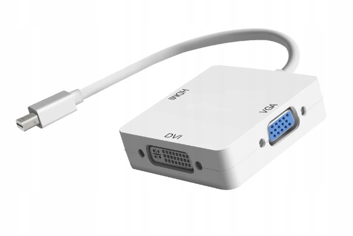 Купить Адаптер HDMI VGA 3 в 1 mini DisplayPort Thunderbolt: отзывы, фото, характеристики в интерне-магазине Aredi.ru