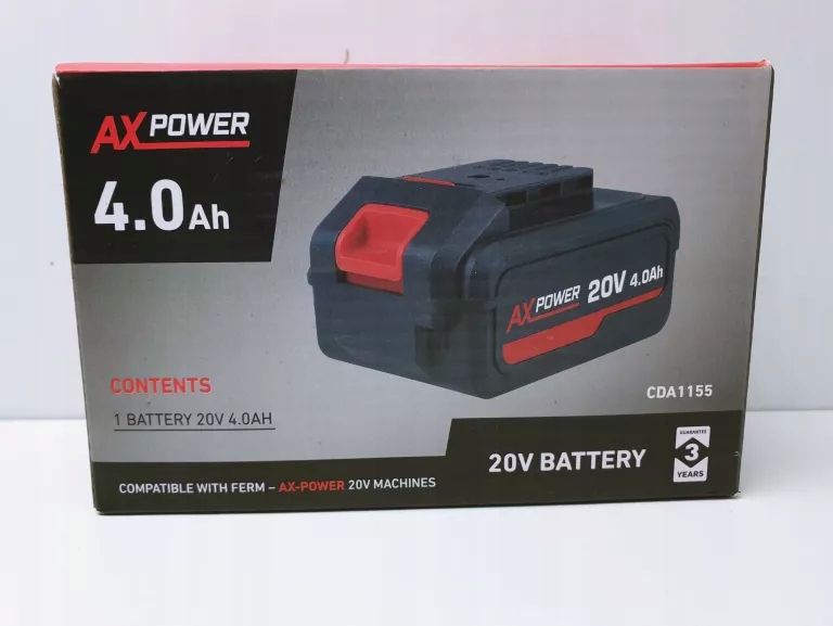 AKUMULATOR AX POWER 20 V 4,0 AH KOMPLET