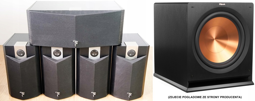 SWIETNE Kino Domowe Focal Chorus + Klipsch R115SW