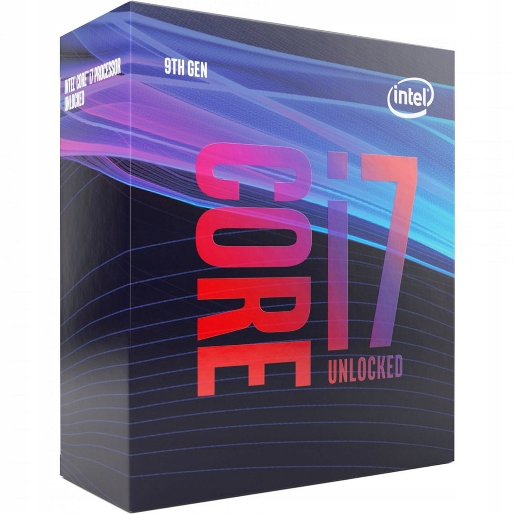 Intel i7-9700K, 3.6 GHz, LGA1151, Processor thread