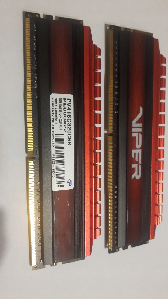 PATRIOT VIPER 2X8GB DDR4 3200MHZ PV416G320C6K
