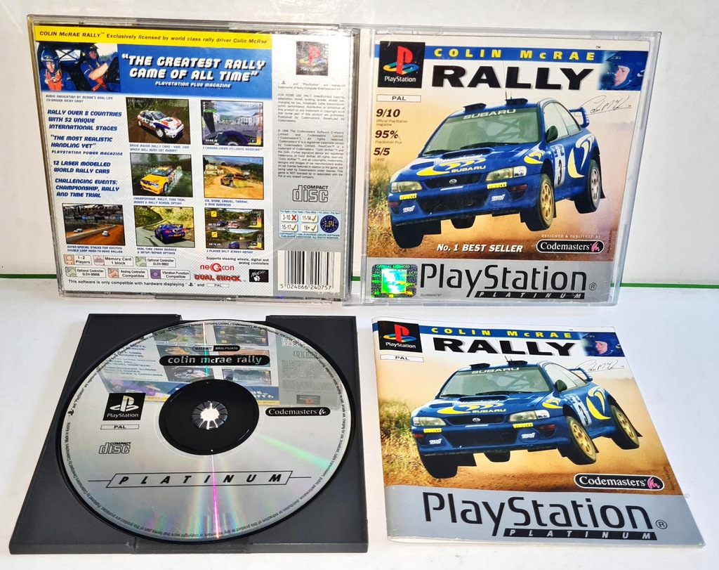 Gra COLIN MCRAE RALLY PSX 3XA CZYT.OPIS