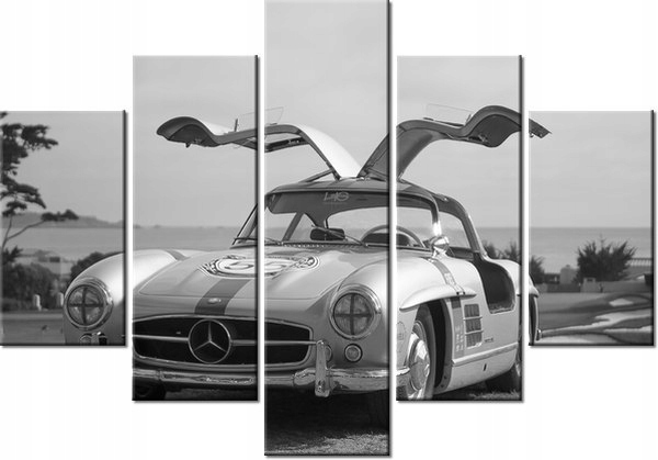 105cm 150cm obraz 5 elem Mercedes Benz 300SL Axion