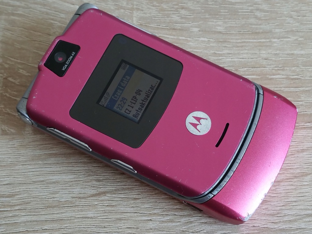 Motorola v3 - PINK_ klapka, Klawisze, Aparat