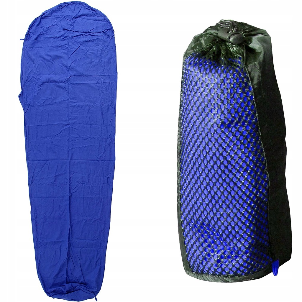 WKŁADKA DO ŚPIWORA ŚPIWÓR BASIC NATURE MUMIA 230CM BAWEŁNA I27668(M/H)-6.42