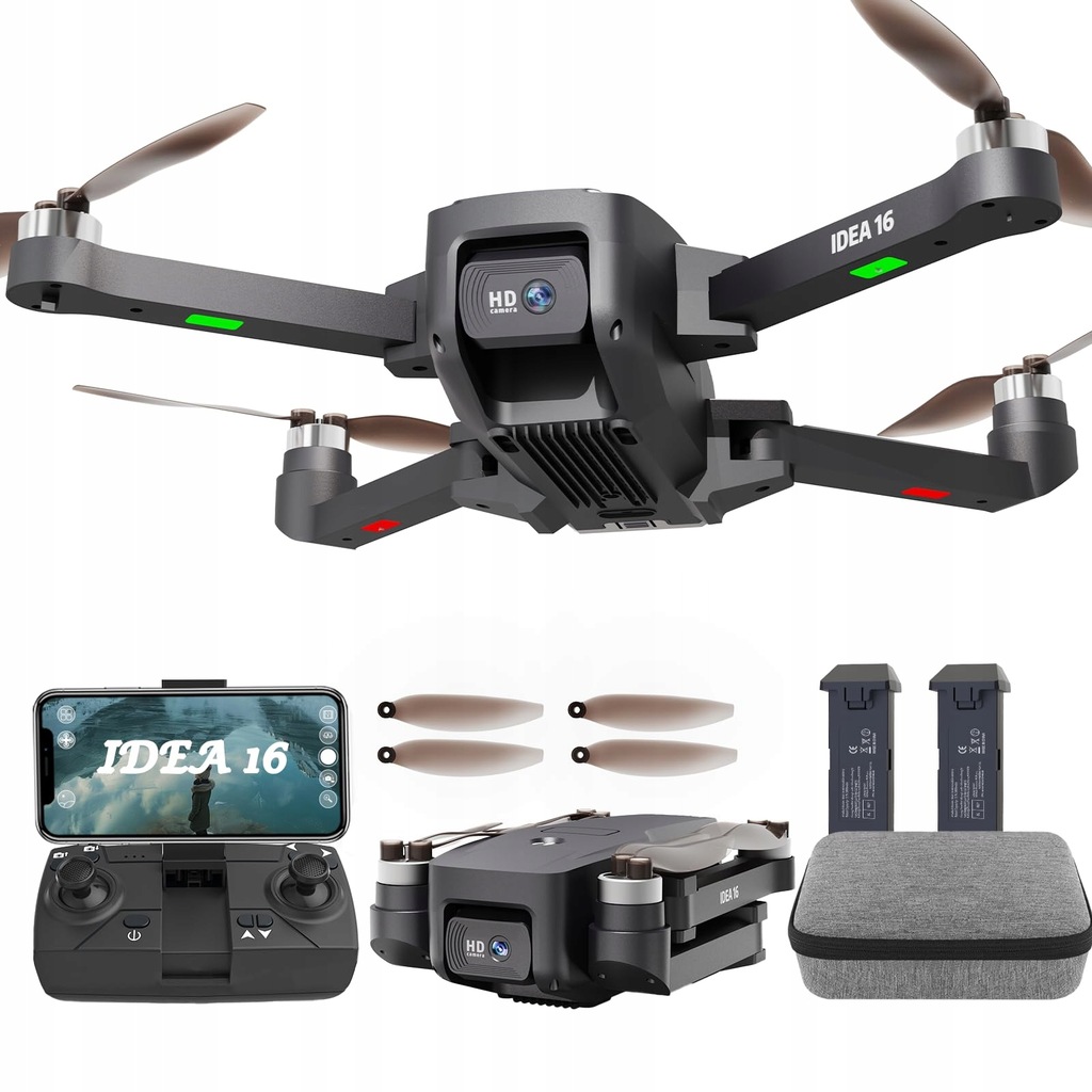 DRON LE-IDEA Z KAMERĄ 4K, PRĘDKOŚĆ DRONA 40KM/H 5GHZ WIFI DRONY FPV