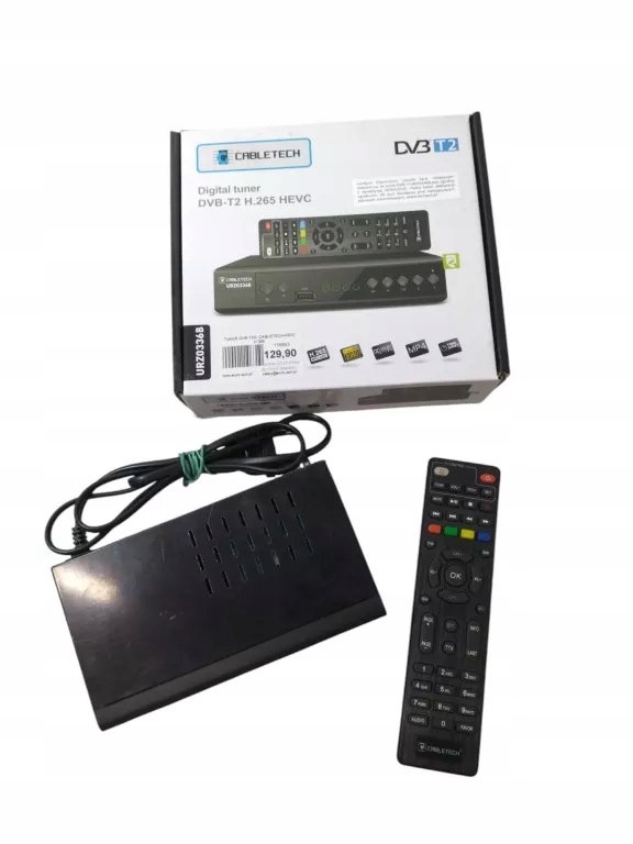 TUNER DEKODER TV DVB-T2 H.265 HEVC USB CABLETECH