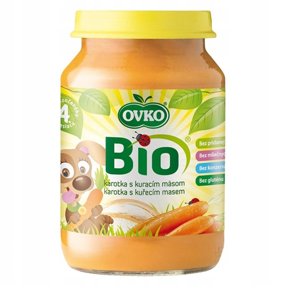 OVKO Obiadek marchewka z kurczakiem, 190g