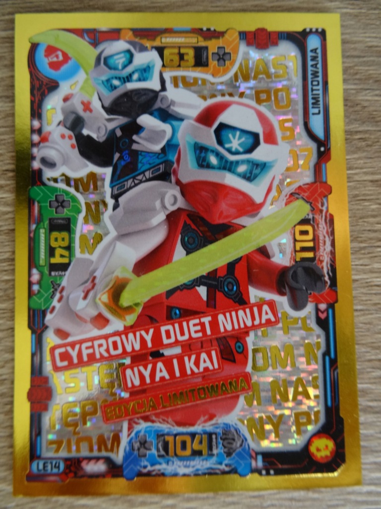 Karta LEGO NINJAGO seria 5 CYFROWY DUET NYA LE 14