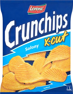 Crunchips chipsy ziemniaczane x-cut solone, 150 g