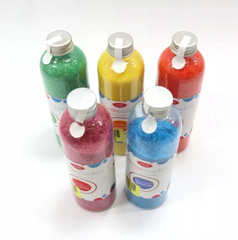 HOPSER FOOD - 5 SZT. BUTELEK Z CUKREM DO WATY