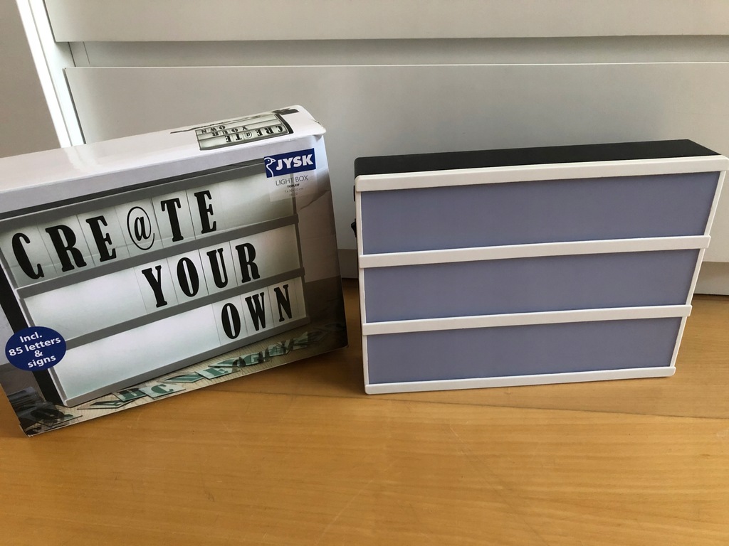 Lightbox kreatywna lampa litery cyfry tablica jysk 12791705326