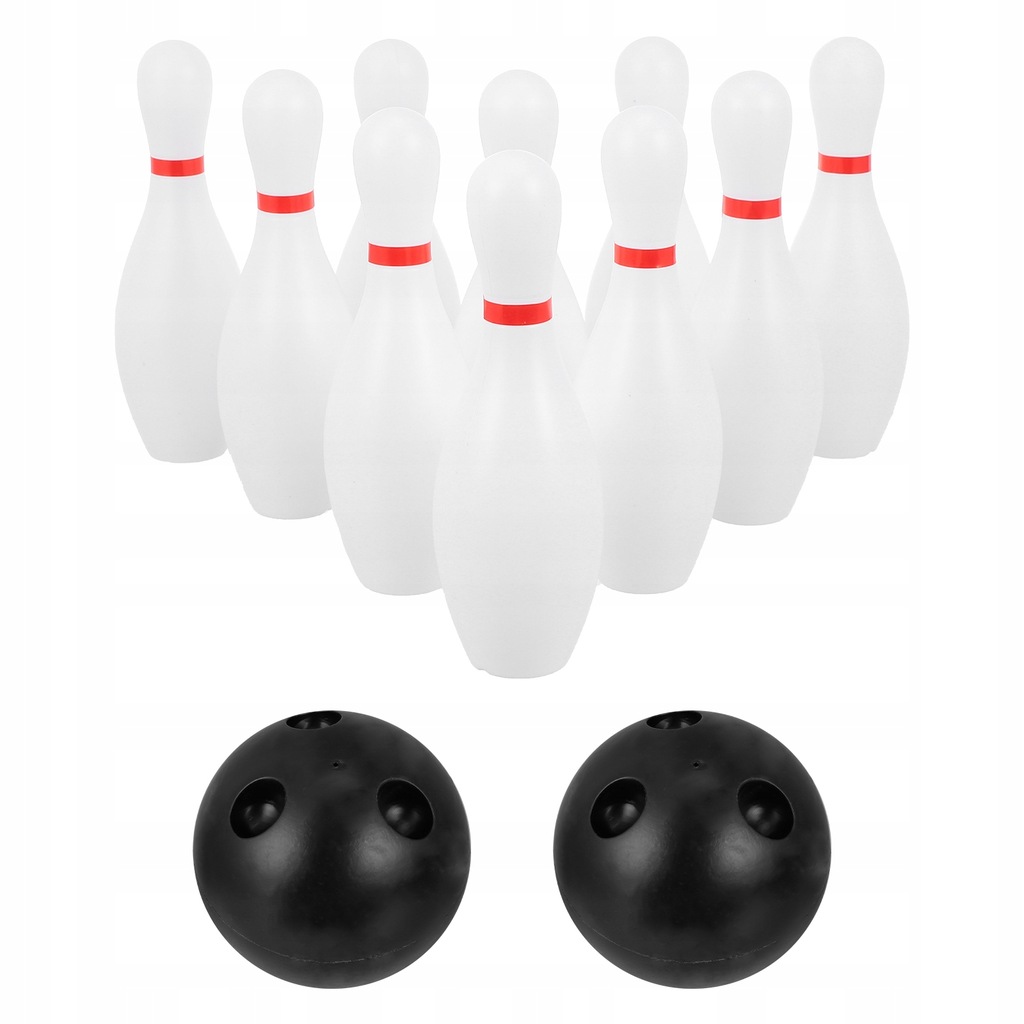Kids Bowling Set Includes 10 Classical White And