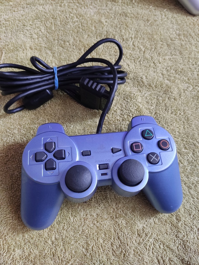 Oryginalny pad do PlayStation 2 - Aqua Blue