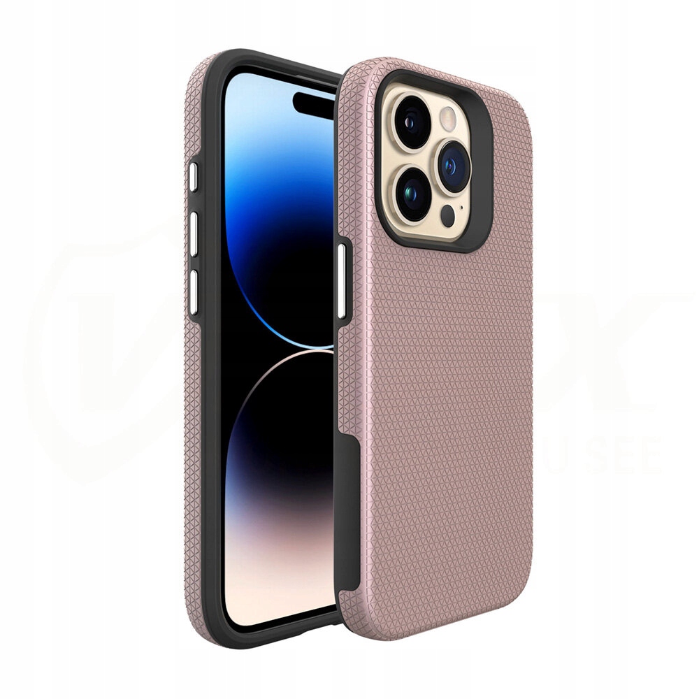 Vmax nakładka Triangle Case do Samsung A35 5G różowo-złota
