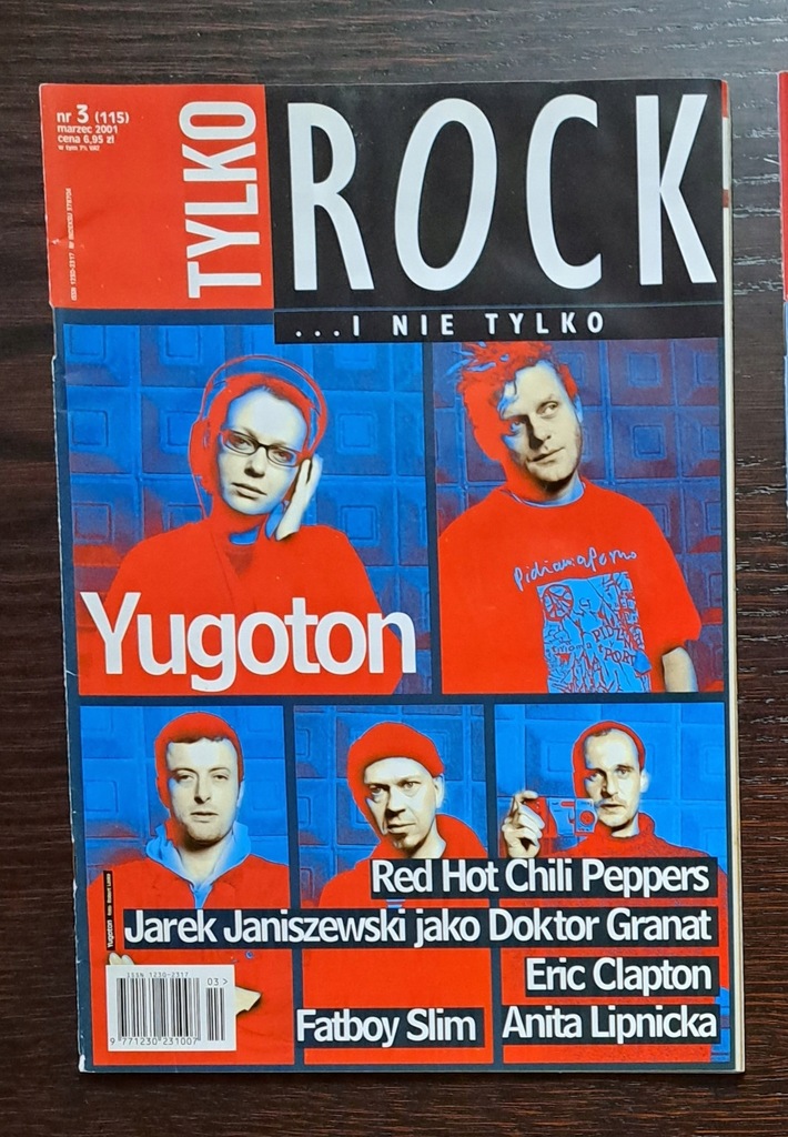 TYLKO ROCK - 3/2001 YUGOTON. RED HOT CHILI PEPPERS. ERIC CLAPTON. ANITA
