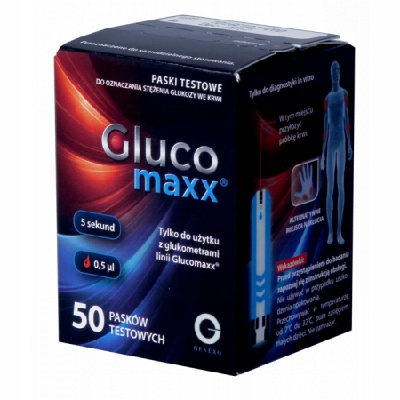 GLUCOMAXX / GLUKOMAX - PASKI TESTOWE 50 SZT.