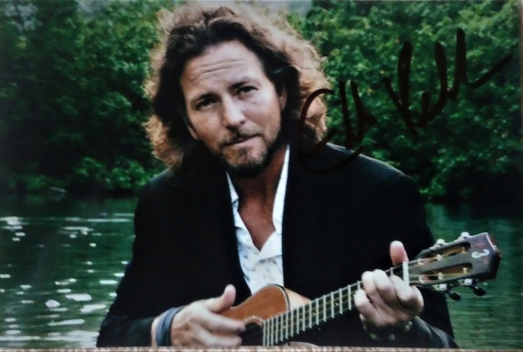 Eddie Vedder PEARL JAM - zdjęcie z autografem