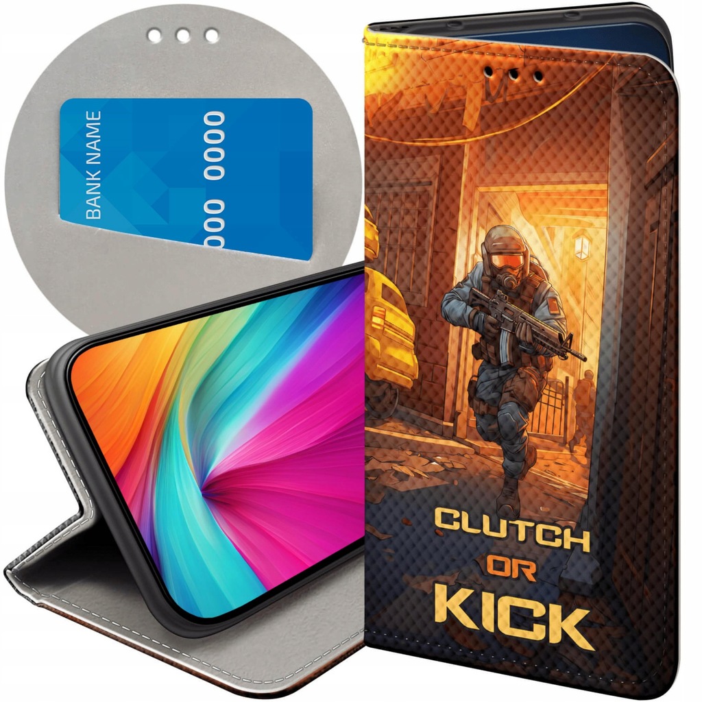 ETUI Z KLAPKĄ DO IPHONE 12 PRO MAX WZORY CS GO COUNTER-STRIKE FUTERAŁ CASE