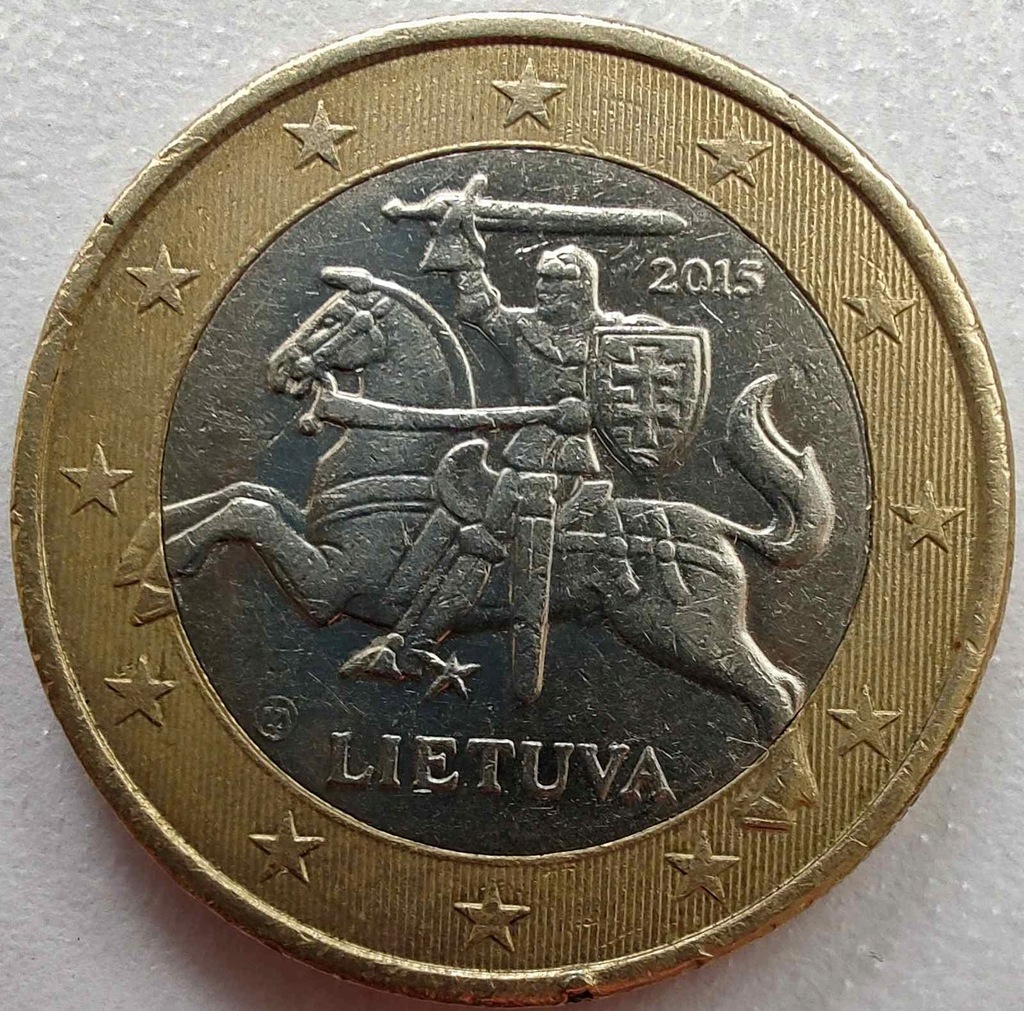 1698 - Litwa 1 euro, 2015