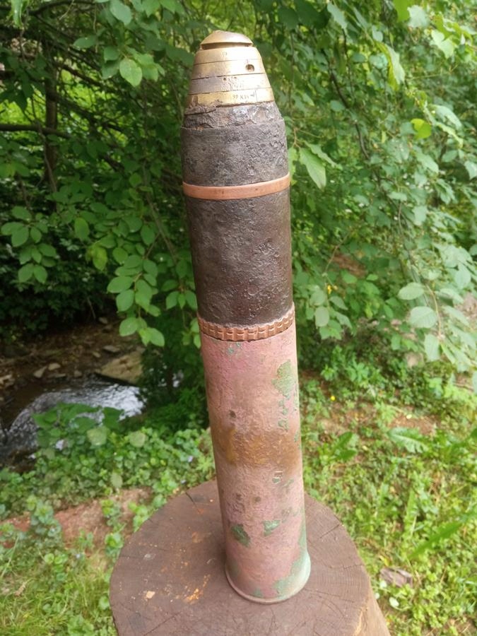 Szrapnel z łuską 8cm M5 Austro-Węgry IWW