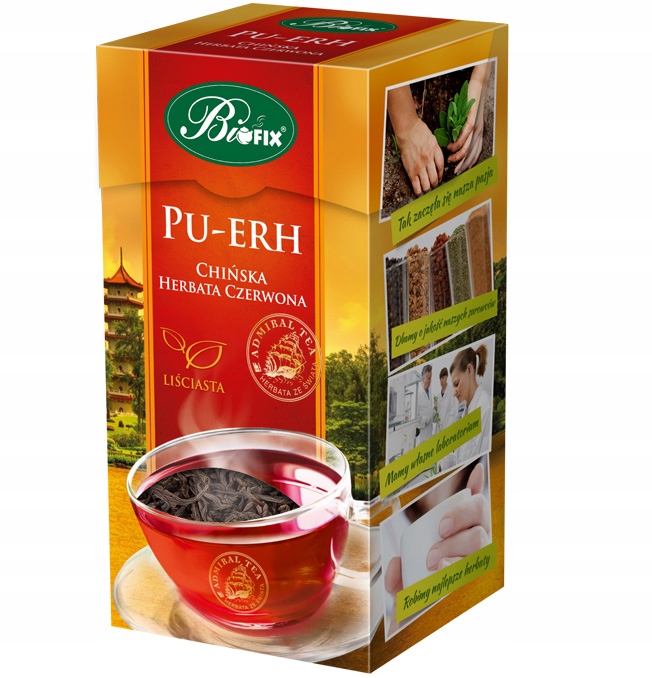 Herbata czerwona liściasta Pu-erh 100g