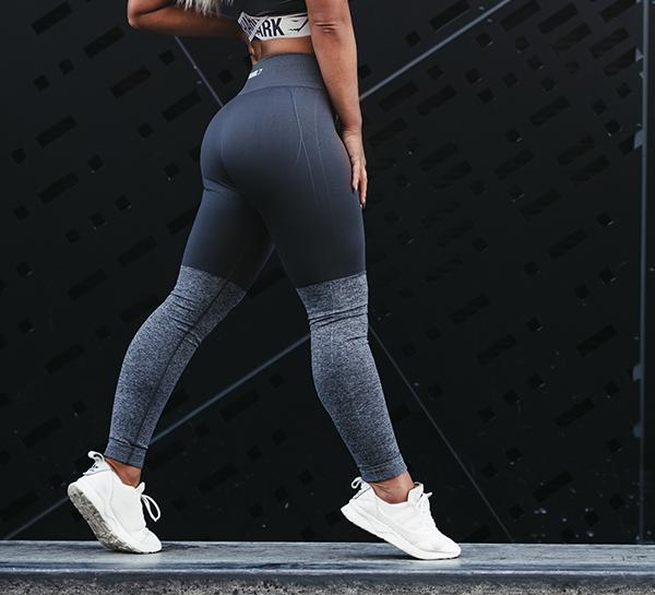 1463 GYMSHARK nowe Seamless Twotone Charcoal r.L 8653378243 oficjalne archiwum Allegro