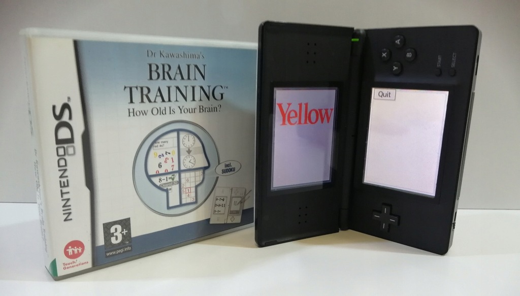 Konsola Nintendo DS + gra Brain Training.W