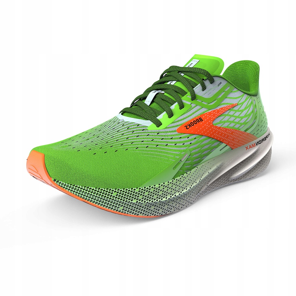 Brooks Hyperion Max, Zielony Gecko/Red