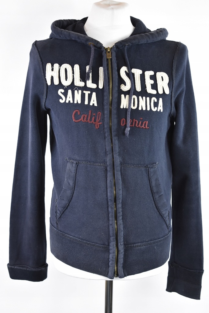 HOLLISTER granatowa bluza na zamek męska r.S