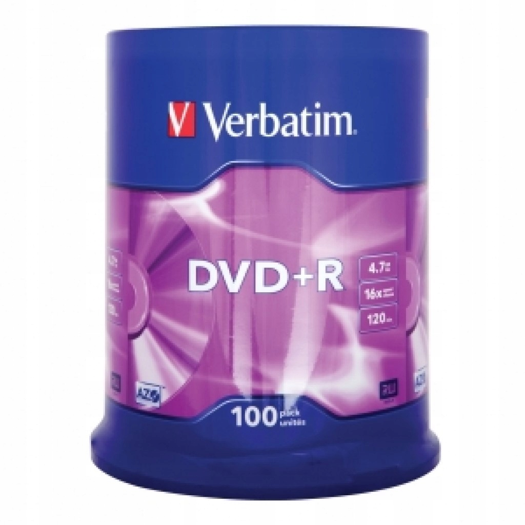 DYSK VERBATIM DVD+R 4.7 GB 16X MATTE SILVER CAKE B