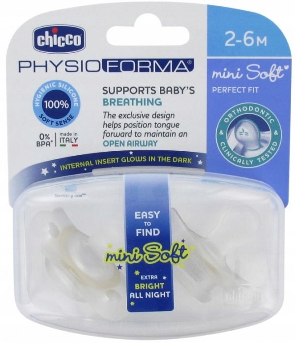 CHICCO PHYSIOFORMA SMOCZEK USPOKAJAJĄCY ŚWIECĄCY