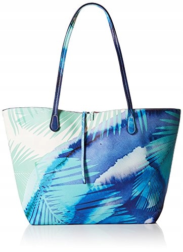 TOREBKA DESIGUAL TORBA SHOPER BAG NIEBIESKA PALMY