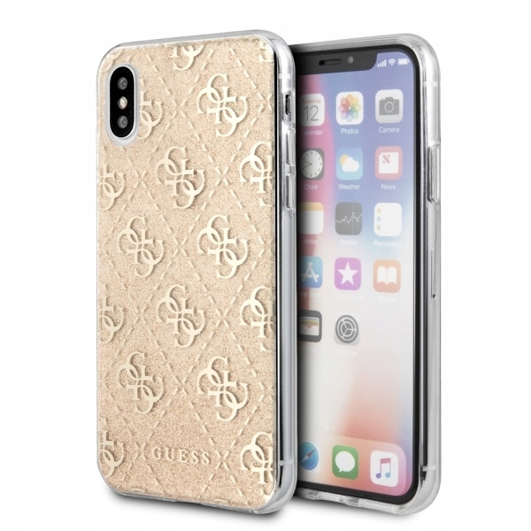 GUESS BŁYSZCZĄCE ETUI POKROWIEC DO IPHONE XS MAX