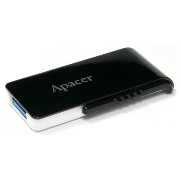 Apacer USB pendrive USB 3.0, 64GB, AH350, czarny, AP64GAH350B-1, USB A, z w