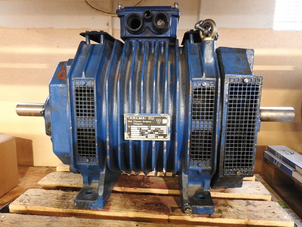 Silnik od windy 12kw 1000 / 3kw 250obr - prądnica