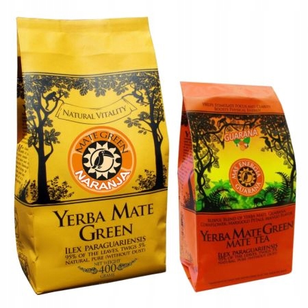 Yerba Mate Naranja Mas Energia Guarana Zestaw