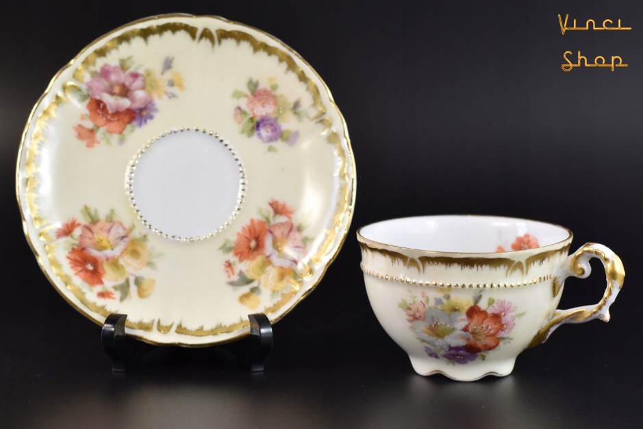 Secesyjna filiżanka do mokki CT Carl Tielsch Śląsk