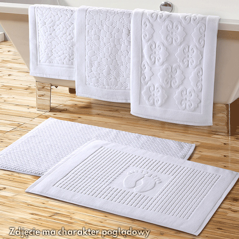 DYWANIK HOTELOWY ŁAZIENKOWY STOPKI 50X70 cm 7402408260 oficjalne archiwum Allegro