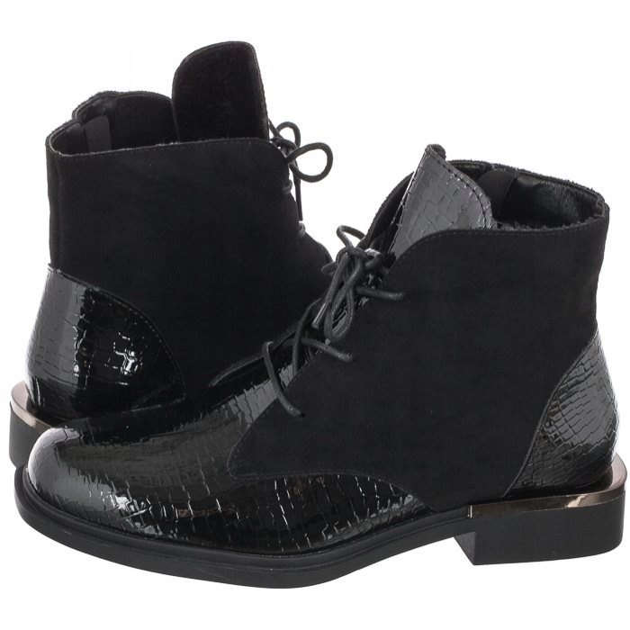 Buty Damskie Botki Sergio Leone Czarne BT 401