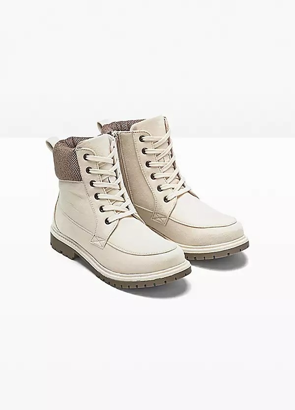 KOZAKI SZNUROWANE BEŻOWE 1M3D20 Bonprix 37