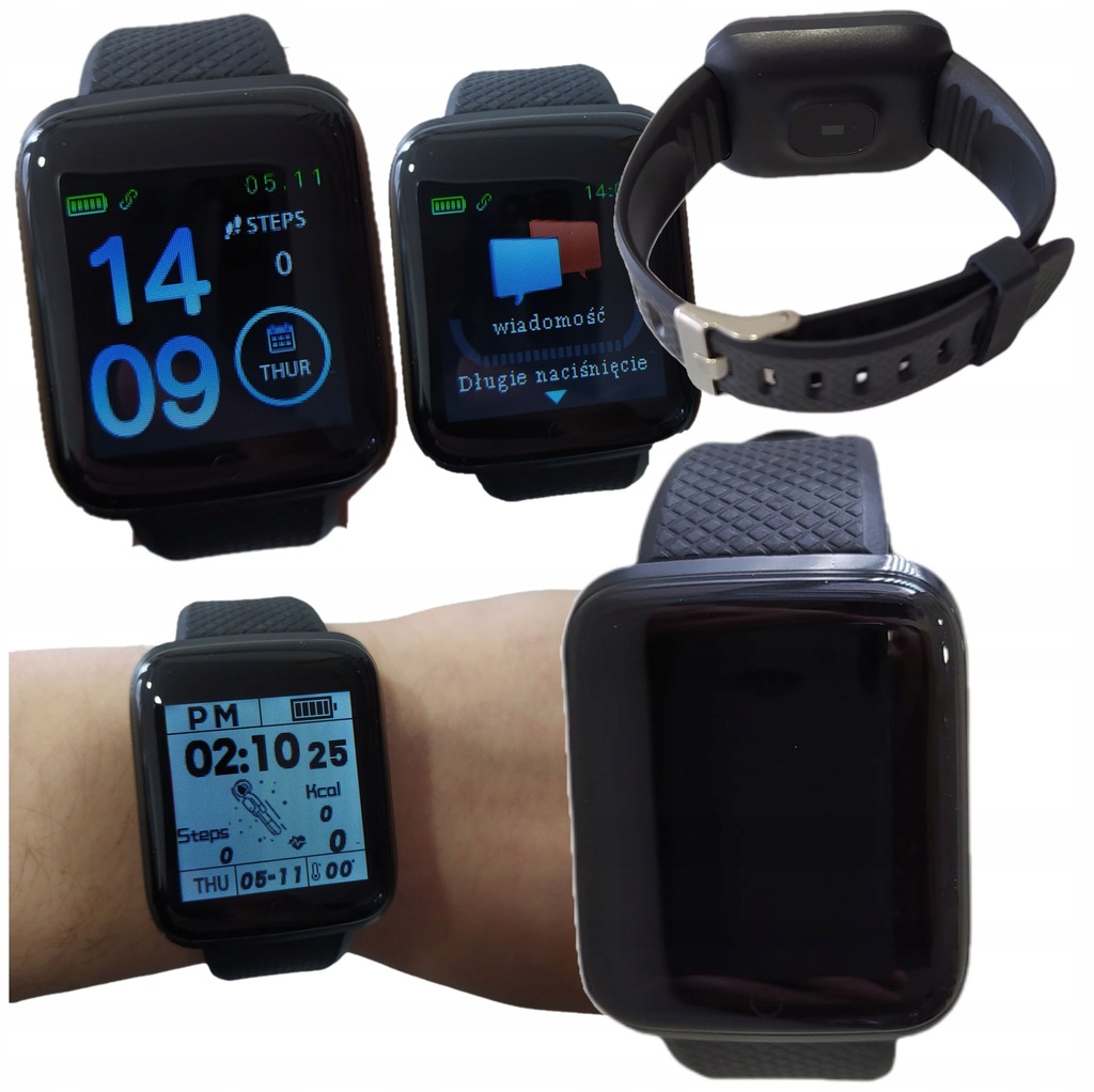 SMARTWATCH ZEGAREK T500 POŁĄCZENIA SPORT SMS