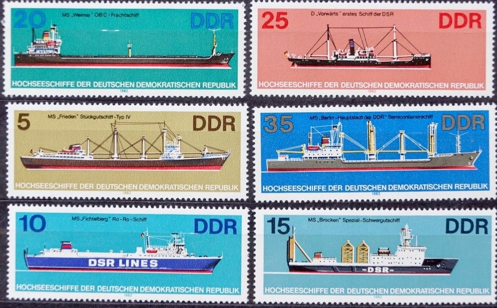 DDR - 1982 - STATKI MORSKIE